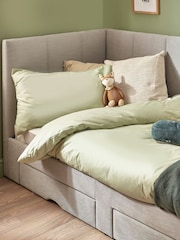 Soft Texture Light Grey Kids Marlow Drawer Upholstered Frame - Image 3 of 11