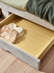 Soft Texture Light Grey Kids Marlow Drawer Upholstered Frame - Image 5 of 11