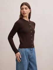 Forever New Haisley Merino Blend Strikket Cardigan - Bilde 4 av 5