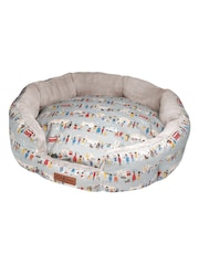 Cath Kidston Blue Cosy Oval Pet Bed - Image 1 of 3