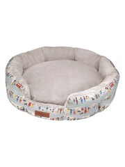 Cath Kidston Blue Cosy Oval Pet Bed - Image 2 of 3