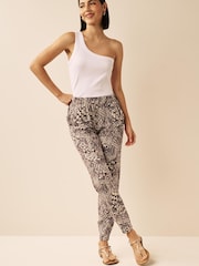 Snake Print Jersey Joggers - Image 1 of 4