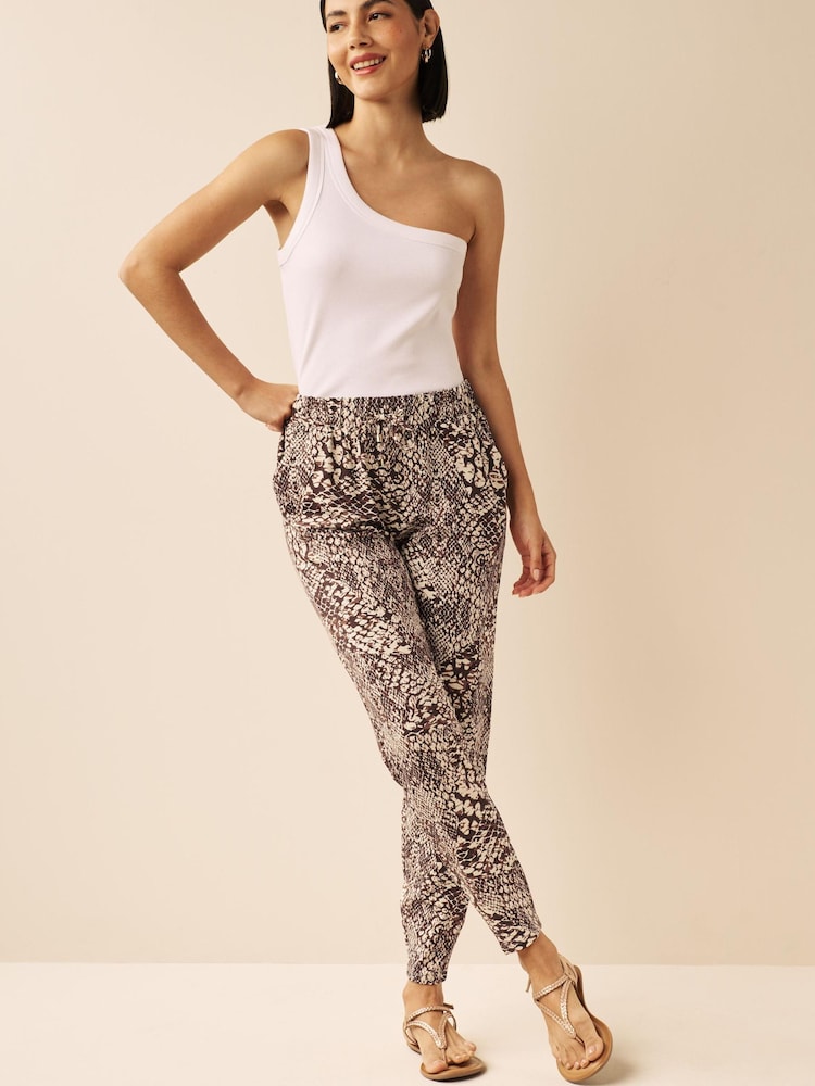 Snake Print Jersey Joggers - Image 1 of 4