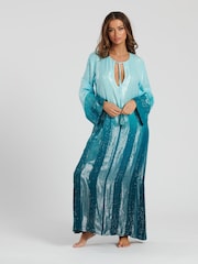 South Beach – Maxi-Kaftan in Metallic-Farbverlauf-Optik - Bild 1 von 4