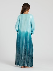South Beach – Maxi-Kaftan in Metallic-Farbverlauf-Optik - Bild 2 von 4