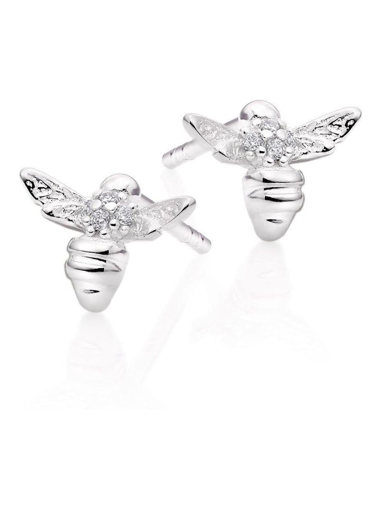 Beaverbrooks Mini B Cubic Zirconia Bee Earrings - Image 1 of 4 Beaverbrooks Mini B Cubic Zirconia Bee Earrings - Image 1 of 4