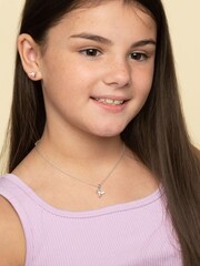 Beaverbrooks Mini B Cubic Zirconia Bee Earrings - Image 3 of 4