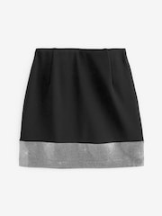 Black Embellished Sparkle Mini Skirt - Image 5 of 6