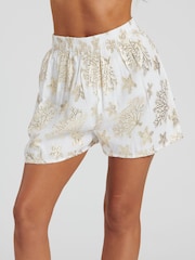 South Beach Starfis Jacquard-Shorts in Metallic - Bild 3 von 5