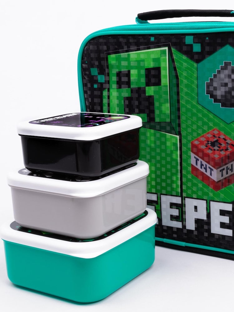 Vanilla Underground Green Minecraft Xbox Licensed Lunch Box Set - Image 4 of 6