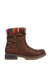 Pavers Tan Pavers Ladies Water-Resistant Ankle Boots - Image 1 of 7