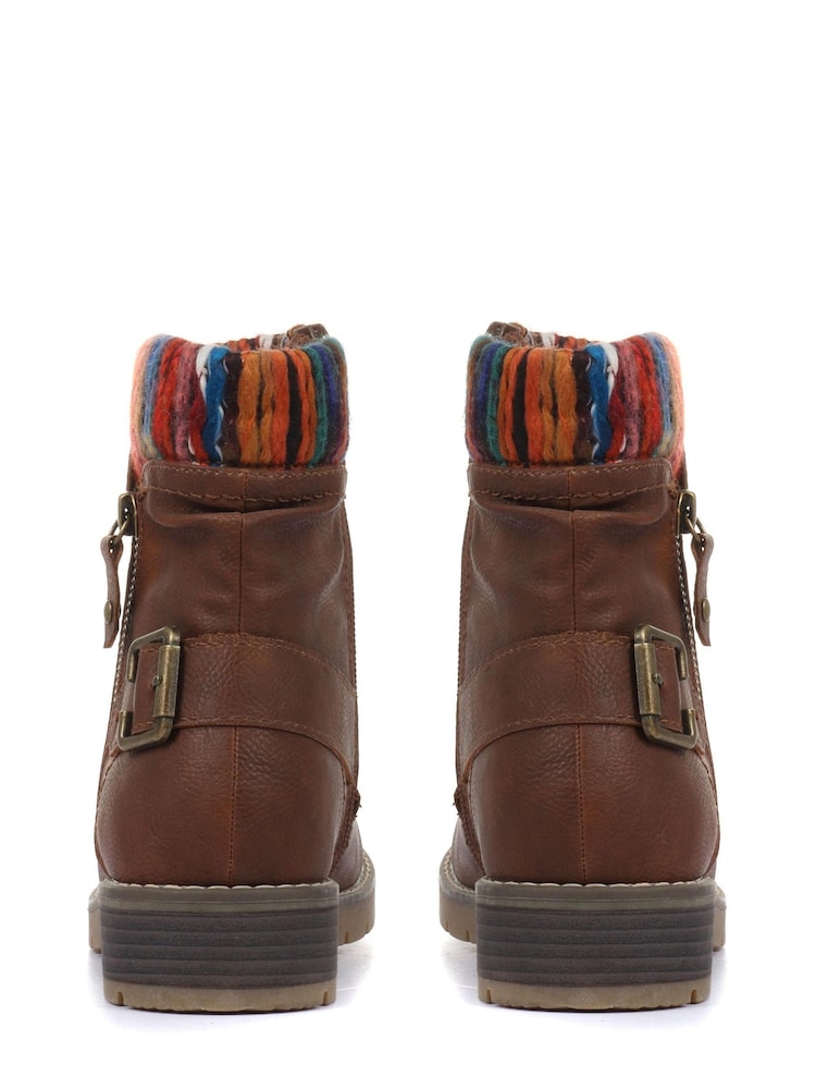 Pavers Tan Pavers Ladies Water-Resistant Ankle Boots - Image 3 of 7
