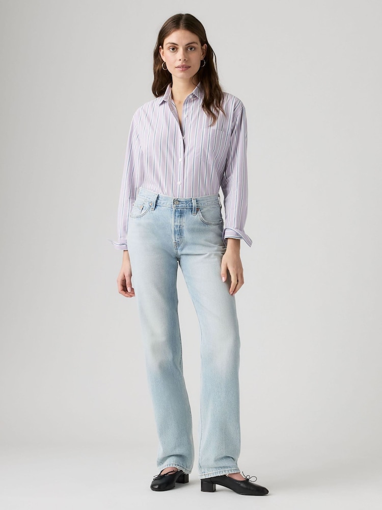 Levi's® Light Blue 501® Straight Loose 90's Jeans - Image 2 of 4 Levi's® Light Blue 501® Straight Loose 90's Jeans - Image 2 of 4