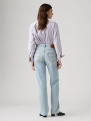 Levi's® Light Blue 501® Straight Loose 90's Jeans - Image 3 of 4