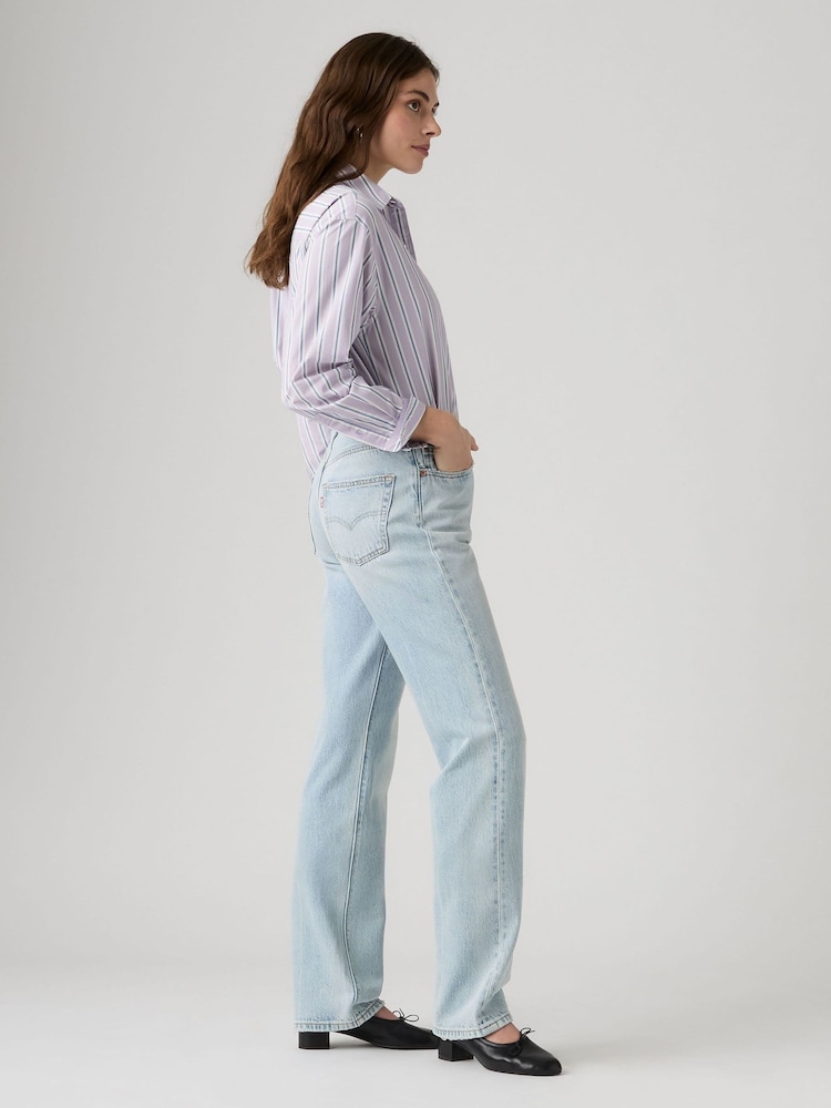 Levi's® Light Blue 501® Straight Loose 90's Jeans - Image 4 of 4 Levi's® Light Blue 501® Straight Loose 90's Jeans - Image 4 of 4