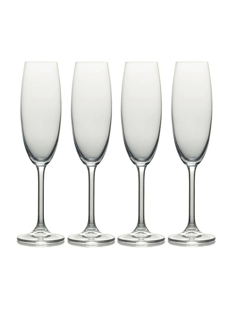 Mikasa Set of 4 Clear Julie Champagne Flutes - Image 2 of 5