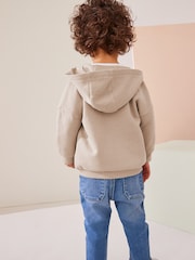 Stone Brown Zip Through Hoodie (3mths-7yrs) - Image 2 of 7