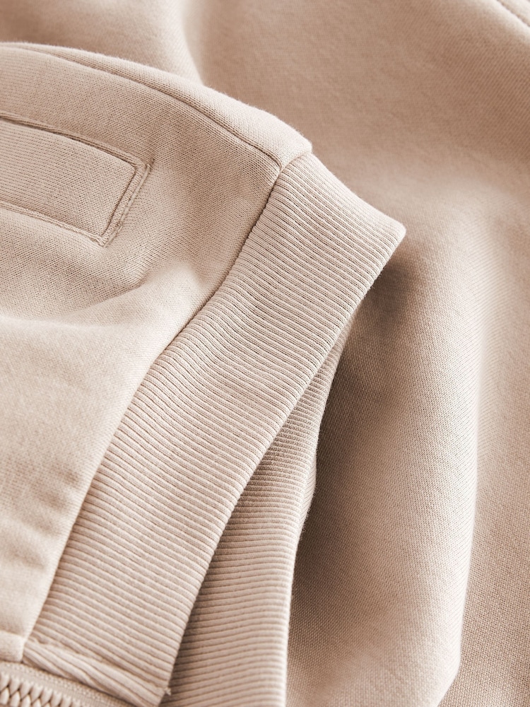 Stone Brown Zip Through Hoodie (3mths-7yrs) - Image 6 of 7