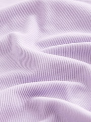 Lilac Purple Ribbed Stretch Top & Leggings Set (7-16yrs) - Image 8 of 8