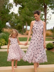 Phase Eight White Spot Naomi Chiffon Dress - Image 2 of 9