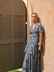 Phase Eight Black Floral Tyanna Maxi Dress - Image 1 of 9