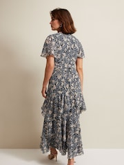 Phase Eight Black Floral Tyanna Maxi Dress - Image 4 of 9