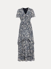 Phase Eight Black Floral Tyanna Maxi Dress - Image 9 of 9