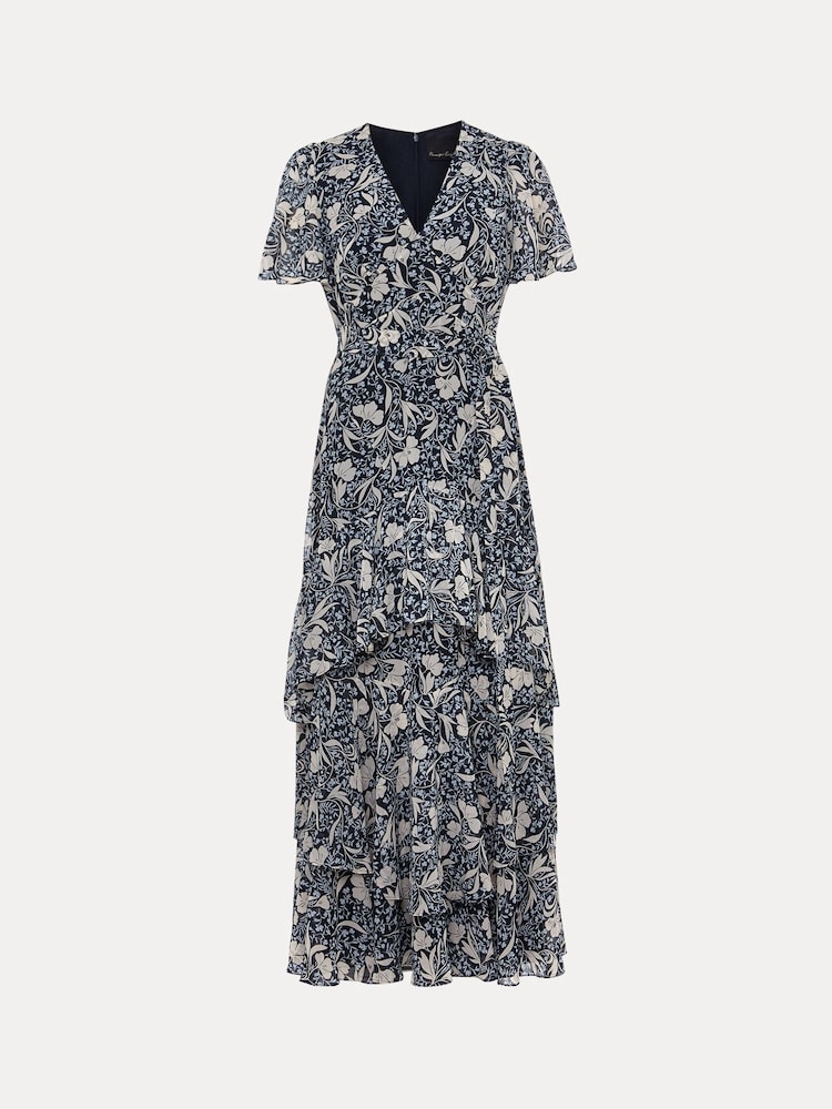 Phase Eight Black Floral Tyanna Maxi Dress - Image 9 of 9