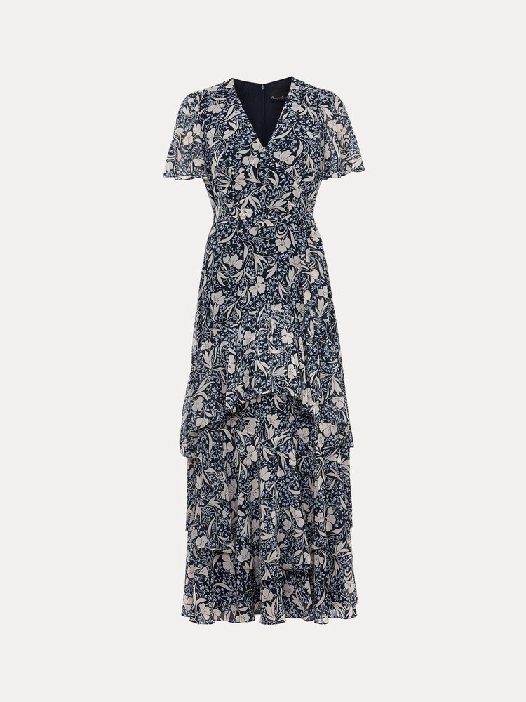 Phase Eight Black Floral Tyanna Maxi Dress - Image 9 of 9 Phase Eight Black Floral Tyanna Maxi Dress - Image 9 of 9