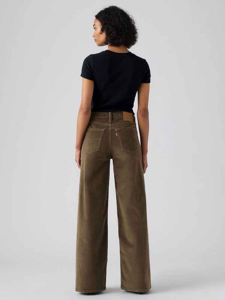 Grün - Levi's® 728 hohe Taille, weites Bein Jeans - Bild 2 von 4