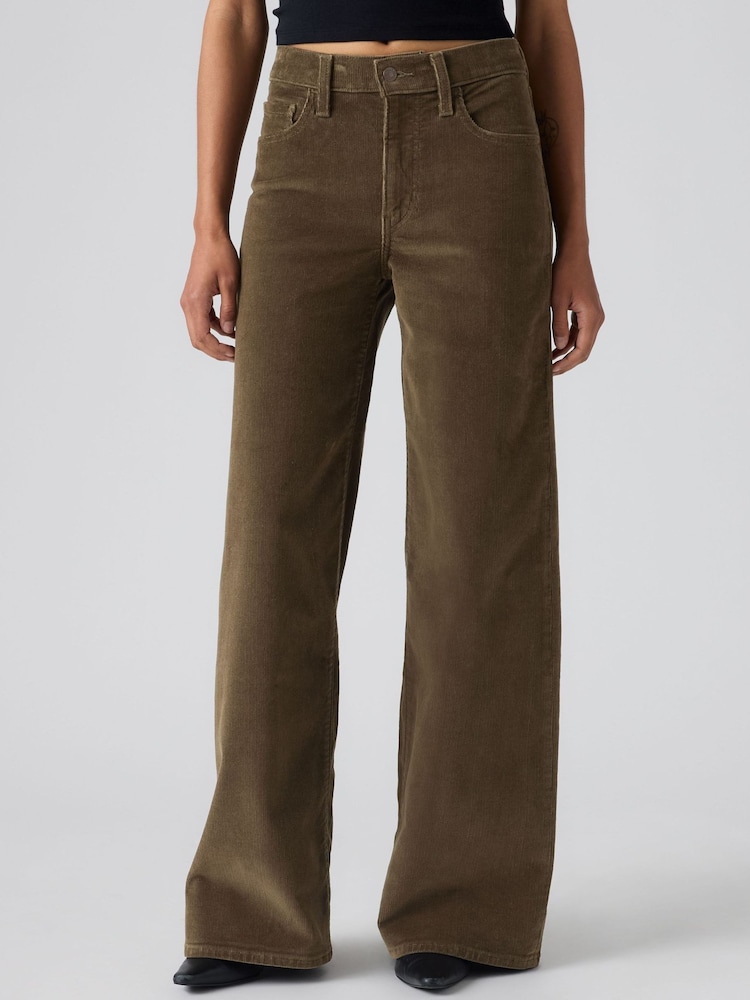 Grün - Levi's® 728 hohe Taille, weites Bein Jeans - Bild 4 von 4