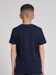 Lyle & Scott Navy Blue Unisex 100% Cotton T-Shirt - Image 2 of 5