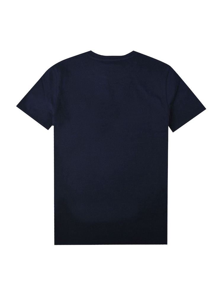 Lyle & Scott Navy Blue Unisex 100% Cotton T-Shirt - Image 5 of 5