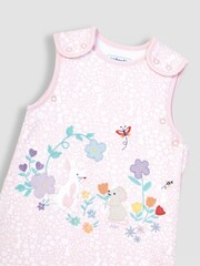 JoJo Maman Bébé Pink Meadow Appliqué 1.5 Tog Baby Sleeping Bag - Image 5 of 5