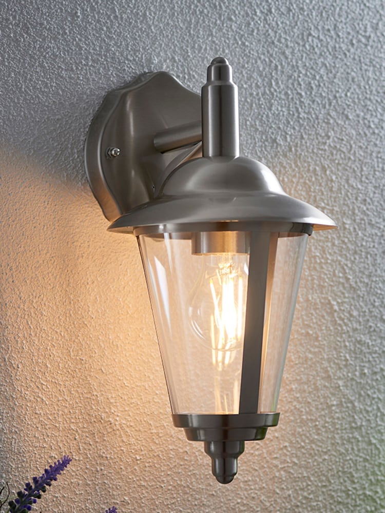 Gallery Home Silver Brockhampton Outdoor Wall Light - Image 1 of 3