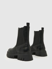 Schuh Amsterdam Chunky Chelsea Black Boots - Image 4 of 4