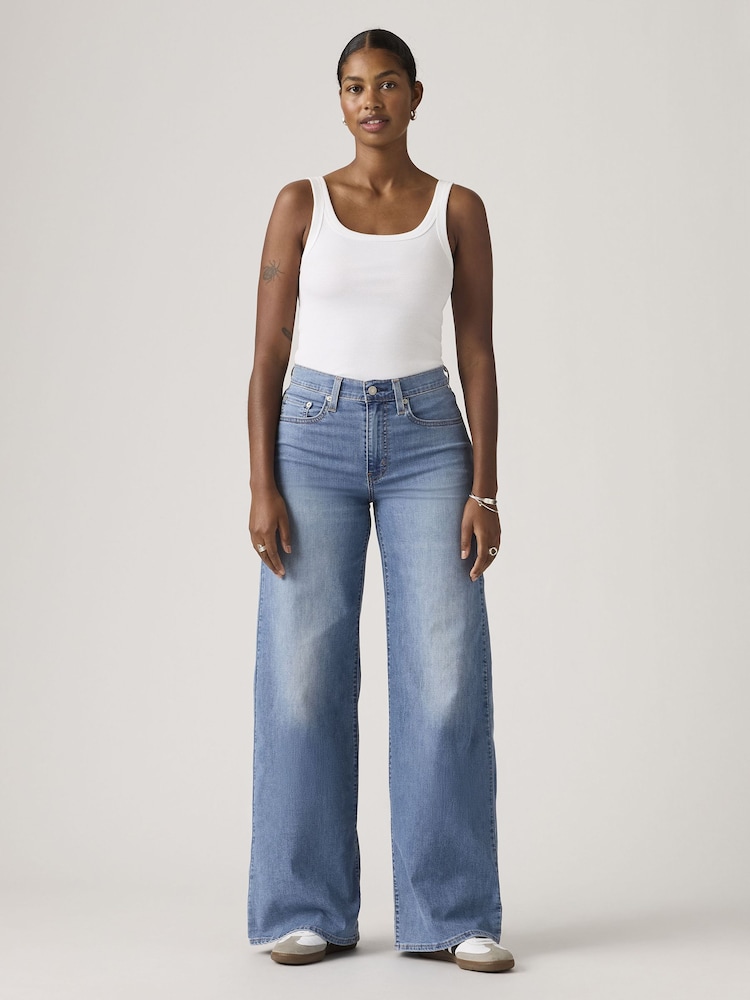 Cool Surf Blue - Levi's® 728 hohe Taille, weites Bein Jeans - Bild 1 von 6