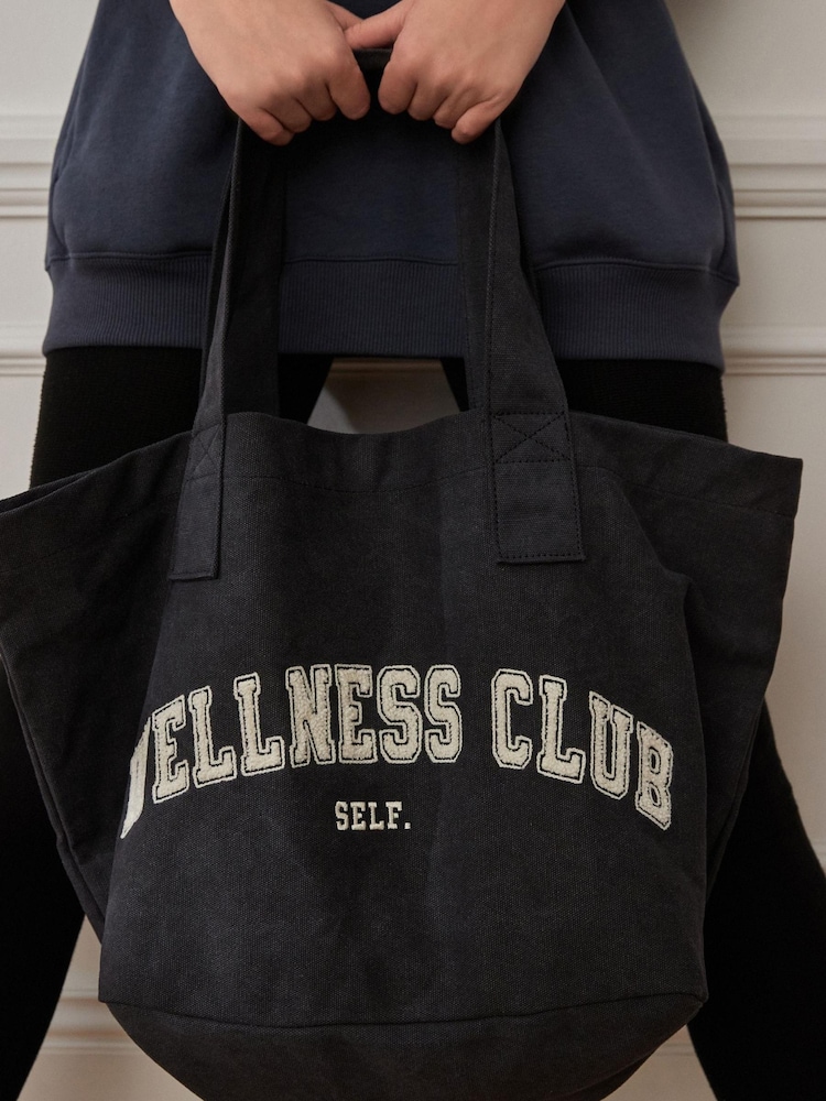 Navy Blue Self. Wellness Tote Bag - Image 1 of 8