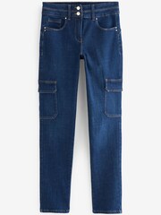Inky Blue Lift, Slim And Shape Slim Cargo Jeans - Image 5 of 6