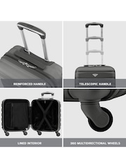 Flight Knight 45x36x20cm EasyJet Underseat 4 Wheel ABS Hard Case Cabin Carry On Hand Luggage - Image 7 of 7
