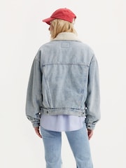 Levi's® Blue 90s Sherpa Trucker Jacket - Image 2 of 5