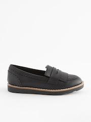 Black Standard Fit (F) School Tassel Loafers - Image 2 of 6