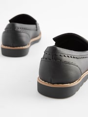Black Standard Fit (F) School Tassel Loafers - Image 5 of 6