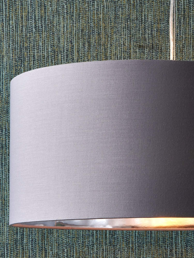 Pacific Grey Elin 55cm Poly Cotton Silver Lining Shade - Image 2 of 3