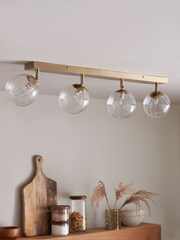 Brass Bourton 4 Light Spot Bar Ceiling Light - Image 2 of 5