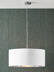 Pacific Ivory Elin 55cm Poly Cotton  Silver Lining Shade - Image 1 of 3