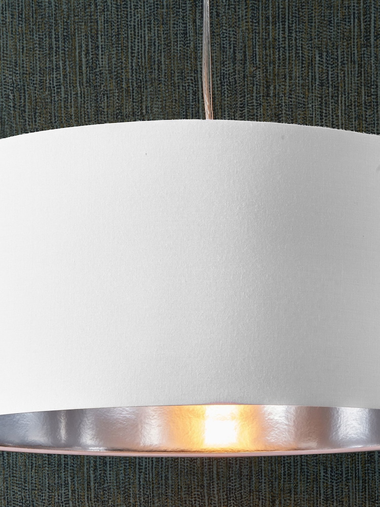 Pacific Ivory Elin 55cm Poly Cotton  Silver Lining Shade - Image 2 of 3