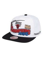 Fanatics NBA Chicago Bulls Mitchell And Ness Hardwood Classics 96 Champions 2T Wave Snapback White Cap - Image 1 of 4