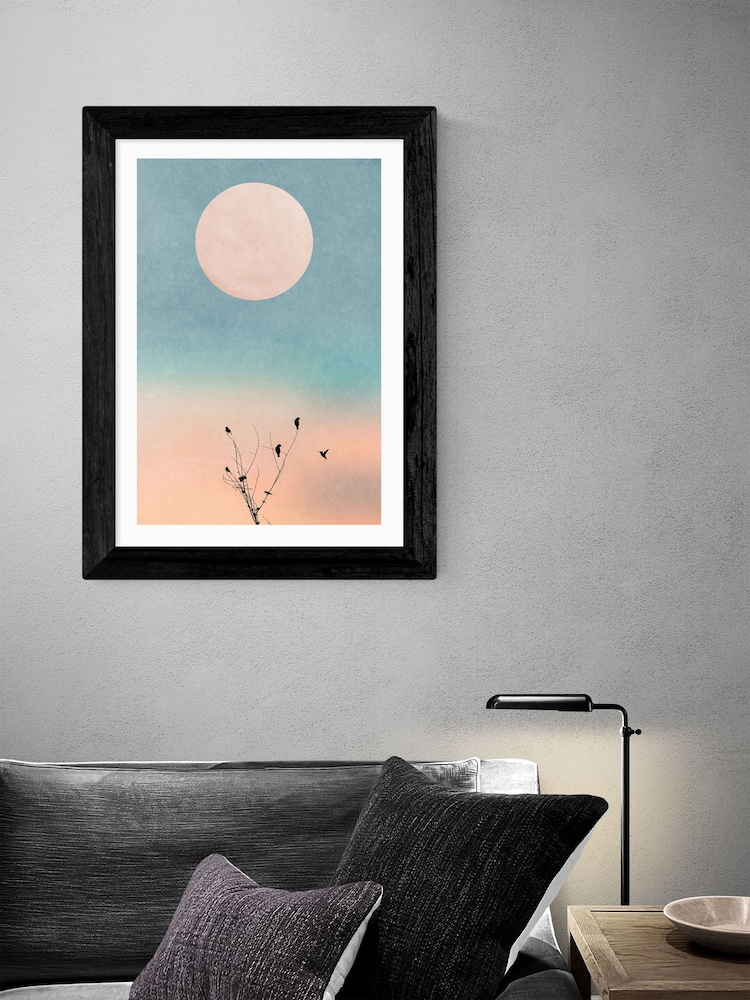 East End Prints Black Waking Up Warm Print by Kubistika - Image 2 of 2