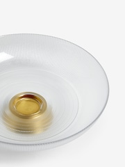 Clear Glass Extra Large Footed Bowl - Image 4 of 4